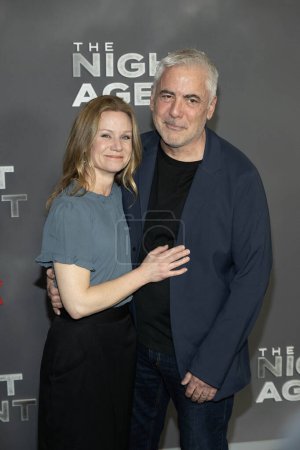 Photo for Actor Adam Arkin with wife attends Los Angeles special screening of Netflix "The Night Agent" at Netflix Tudum Theater on March 20, 2023 - Royalty Free Image