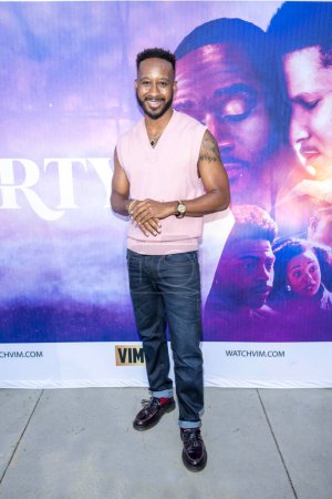 Photo for Actor Rashad Todd attends LA Premiere Director Anthony Bawn TV Series THIRTY at Cinemark Baldwin Hills, Los Angeles, CA July 26, 2023 - Royalty Free Image