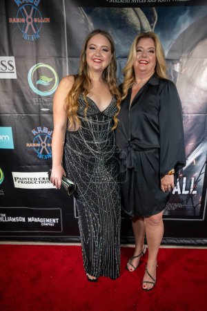 Photo for Executive producer Courtney Hamilton Vanloo, Production assistant Racheal Vanloo attend Los Angeles Film Premiere BENEATH US ALL at Laemmles Town Center 5, Los Angeles, CA September 14th, 2023 - Royalty Free Image