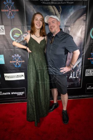 Photo for Actress Crystal Loverro, Director Dustin Ferguson attend Los Angeles Film Premiere BENEATH US ALL at Laemmles Town Center 5, Los Angeles, CA September 14th, 2023 - Royalty Free Image