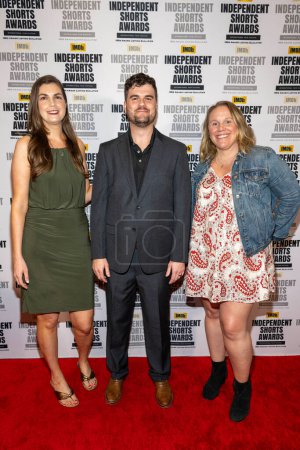Photo for Producers  of Clown Needs a Rock Fix with Director Mike Shea attends 2023 Indie Short Film Awards and Leydenville Screening at Regal Cinemas Live LA, Los Angeles, CA September 16th, 2023 - Royalty Free Image