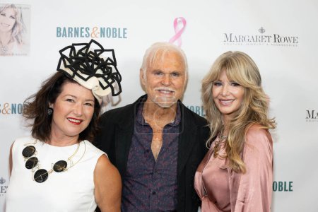 Photo for Director of World of Art Museum Lisa M Berman,  Film Maker Halstan Williams,  Couture Designer Margaret Rowe attend "Margaret Rowe Through The Lens" book signing at Barnes and Noble at The Grove , Los Angeles, CA October  16, 2023 - Royalty Free Image