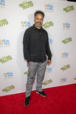Téléchargez les photos : Le réalisateur Carl Seaton assiste à la 9e édition du Real to Reel Global Youth Film Festival au Beehive, Los Angeles, CA 20 octobre 2023 - en image libre de droit