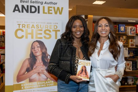 Photo for Casting Director Diona Vaughan Mankowitz, Author Andi Lew attend Andi Lew's "Treasured Chest" book signing and Media Launch at Barnes and Noble at The Grove , Los Angeles, CA November  2, 2023 - Royalty Free Image