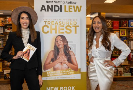 Photo for Photographer  Rochelle Brodin, Author Andi Lew attend Andi Lew's "Treasured Chest" book signing and Media Launch at Barnes and Noble at The Grove , Los Angeles, CA November  2, 2023 - Royalty Free Image
