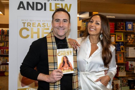 Photo for CEO Brian Fodda, Author Andi Lew attend Andi Lew's "Treasured Chest" book signing and Media Launch at Barnes and Noble at The Grove , Los Angeles, CA November  2, 2023 - Royalty Free Image