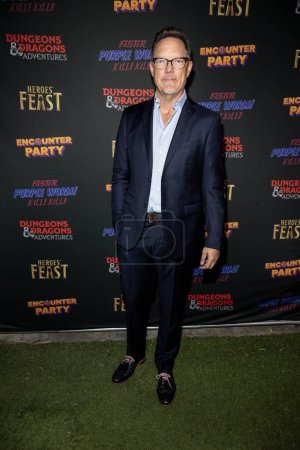 Foto de El actor Matthew Lillard asiste al evento de proyección Dungeons and Dragons Adventures en E.P. and L.P. rooftop, Los Angeles, CA 13 de noviembre de 2023 - Imagen libre de derechos