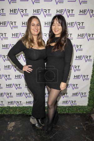 Photo for Actress Marine George, Actress Christina Lo attend J. Michael Arnoldi Birthday Bash and Toy Drive featuring Performance of G Tom Mac at Heart WeHo Night club in West Hollywood, Los Angeles, CA December 9, 2023 - Royalty Free Image