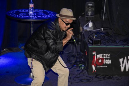 Téléchargez les photos : Bz Bwai joue au concert Ugly Sweater Party au Whisky a Go Go à West Hollywood, Los Angeles, CA 16 décembre 2023 - en image libre de droit