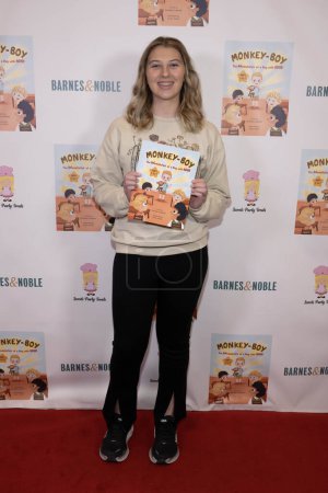 Photo for Actress Mackenzie Hancsicsak attends Author Rachele Sweetser's "Monkey-Boy - The Adventures of a Boy with ADHD" book signing at Barnes and Noble at the Grove, Los Angeles, CA, January 15th, 2024 - Royalty Free Image