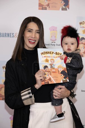 Photo for Model photographer Rochelle Brodin wih daughter Kalea attends Author Rachele Sweetser's "Monkey-Boy - The Adventures of a Boy with ADHD" book signing at Barnes and Noble at the Grove, Los Angeles, CA, January 15th, 2024 - Royalty Free Image