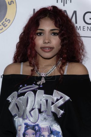Téléchargez les photos : La chanteuse Anica Rose assiste au concert de lancement 2024 de Key Elements PR et KEMG Entertainment au salon marocain de Los Angeles, Californie, le 19 janvier 2024 - en image libre de droit
