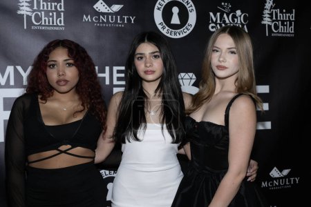 Photo for Girlsofficial-Anica Rose, Alexandra Bull, Abryelle Wilson attends Los Angeles Premiere of "My Father's Fiance" at Look Cinema Glendale, Los Angeles, CA, January 30th, 2024 - Royalty Free Image