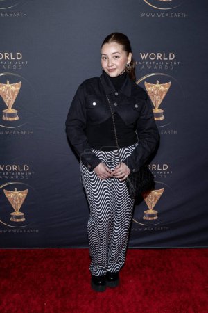 Photo for Actress Maya Ixta Delgado attends 2024 World Entertainment Awards Afterparty presented by The Soiree  at The Bourbon Room, Los Angeles, CA, February 2nd, 2024 - Royalty Free Image