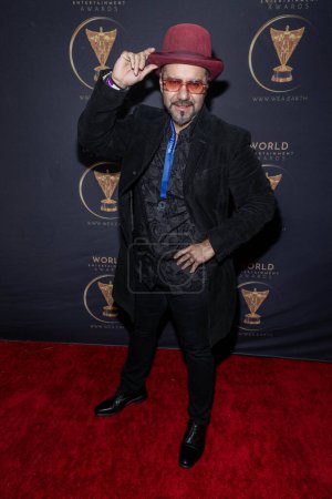 Photo for Venezuelan singer-songwriter Jonathan Acosta attends 2024 World Entertainment Awards Afterparty presented by The Soiree  at The Bourbon Room, Los Angeles, CA, February 2nd, 2024 - Royalty Free Image