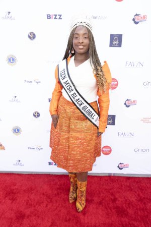 Foto de Teen Miss Juneteenth America Karrington Bourgeois Wilkins asiste a 2024 Prom Expo Unlimited y desfile de moda en Earvin Magic Johnson Park & Community Event Center, Los Angeles, CA, 9 de marzo de 2024 - Imagen libre de derechos