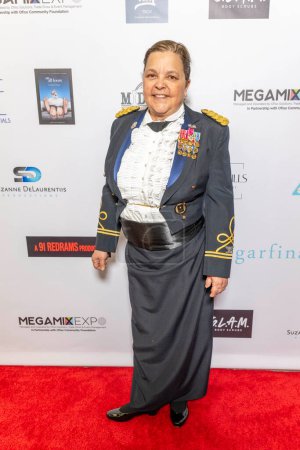 Photo for Veteran Lisa Costanza  attends The 2024 Annual Suzanne Delaurentiis Gala, Luncheon And Gifting Suite honoring our veterans and Celebrating The 96th Oscars at Luxe Sunset Blvd Hotel, Los Angeles, CA, March 10, 2024 - Royalty Free Image