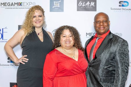 Photo for Crown Tech reps Stephanie Moore, Stephanie Harrison, Wayland Harrison attend 2024 Annual Suzanne Delaurentiis Gala, Luncheon And Gifting Suite honoring our veterans and Celebrating The 96th Oscars at Luxe Sunset Blvd Hotel, Los Angeles, CA, March - Royalty Free Image