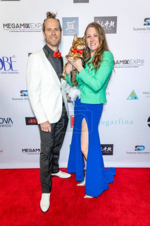 Photo for Film Producer Nick Liam Heaney, Actress Kayla Tabish attend The 2024 Annual Suzanne Delaurentiis Gala, Luncheon And Gifting Suite honoring our veterans and Celebrating The 96th Oscars at Luxe Sunset Blvd Hotel, Los Angeles, CA, March 10, 2024 - Royalty Free Image