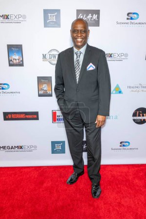 Photo for Actor and Americas Premiere RandB Music Historian Tyrone DuBose attends 2024 Annual Suzanne Delaurentiis Gala, Luncheon, Gifting Suite honoring our veterans and Celebrating The 96th Oscars at Luxe Sunset Blvd Hotel, Los Angeles, CA, March 10, 2024 - Royalty Free Image