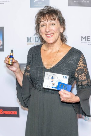 Photo for Founder and Ceo of Organic Body Essentials Vickie Natale attends The 2024 Annual Suzanne Delaurentiis Gala, Luncheon And Gifting Suite honoring our veterans and Celebrating The 96th Oscars at Luxe Sunset Blvd Hotel, Los Angeles, CA, March 10, 2024 - Royalty Free Image