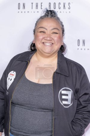 Photo for Comedian Lin Sun attends Christine Peake's "Cheeky Peakey's Comedy Show" at Hotel Ziggy, Los Angeles, CA, April 1st, 2024 - Royalty Free Image