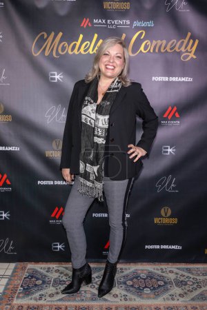 Téléchargez les photos : La comédienne Leah Latini assiste à Max Events Presents "Eugenia Kuzmina's Models Of Comedy Show For Foster Dreamzzz" à SIXTY Beverly Hills, Los Angeles, CA, 3 avril 2024 - en image libre de droit