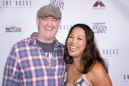 Photo for Comic Chris Kidder with Yvonne Kidde attends Christine Peake's "Cheeky Peakey's 2024 Memorial Day Comedy Show" at Hotel Ziggy, Los Angeles, CA, May 27th, 2024 - Royalty Free Image