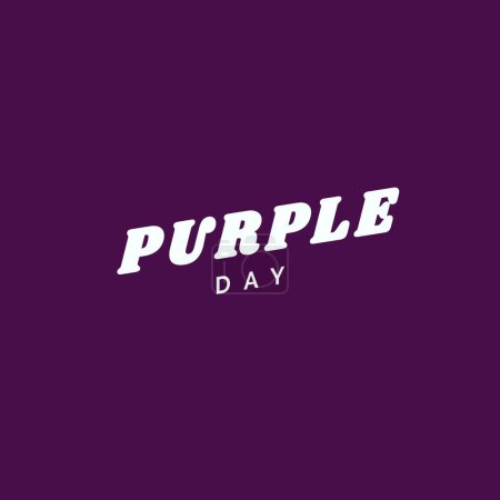 Photo for Illustrative image of isolated purple day text against purple background, copy space. Medical, epilepsy, neurological disorder, illness, awareness, healthcare and support concept. - Royalty Free Image