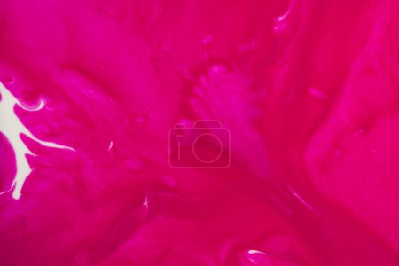 Photo for Close up of bright pink ink in water with copy space background. Ink, liquid, shape and colour concept. - Royalty Free Image