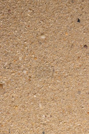 Foto de Primer plano de granos de arena y copia el fondo del espacio. Arena, textura, forma y concepto de color. - Imagen libre de derechos