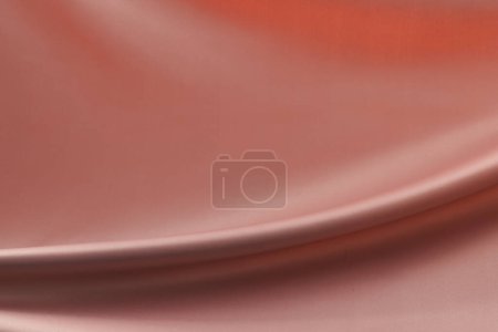 Foto de Primer plano de tela de seda brillante rosa con fondo de espacio de copia. Textura, tela, tela, color y material. - Imagen libre de derechos