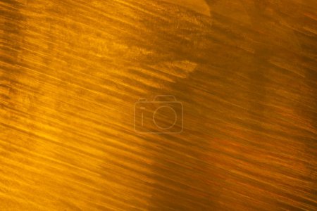 Photo for Yellow bokeh blurred lights with copy space on dark yellow background. Light, colour and shape concept digitally generated image. - Royalty Free Image
