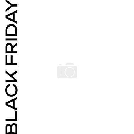 Foto de Texto del viernes negro en negro sobre fondo blanco. Compras minoristas y promoción de ventas de viernes negro concepto de imagen generada digitalmente. - Imagen libre de derechos
