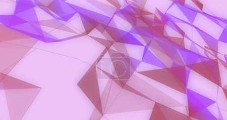 Téléchargez les photos : Image de réseau de connexions flottant sur fond rose et violet. interface numérique concept de connexion technologique mondiale image générée numériquement. - en image libre de droit