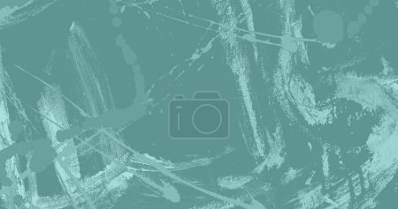Bild von organischen Pinselstrichen, die sich über einen mittelgrünen Hintergrund bewegen. Kreativität, Fantasie und Veränderung, abstraktes Hintergrundkonzept digital erzeugtes Bild.