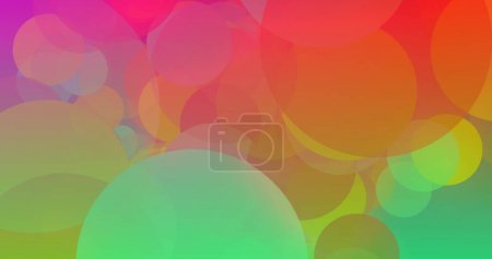 Bild von mehreren bunten Flecken auf lebendigem Hintergrund. Farb- und Bewegungskonzept digital generiertes Bild.