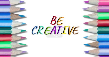 Foto de Imagen de ser texto creativo sobre crayones. hobby, intereses y tiempo libre concepto de imagen generada digitalmente. - Imagen libre de derechos