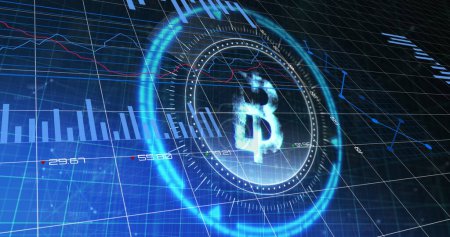 Bild der Verarbeitung von Finanzdaten über Scanner mit Dollarsymbol auf schwarzem Hintergrund. Globale Finanzen, Computing und digitales Schnittstellenkonzept digital generiertes Bild.