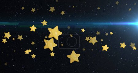 Photo for Colorful abstract sky background with shine, stars,  and space. - Royalty Free Image