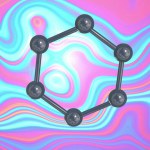 Image of micro of molecules models over pastel background. Global science, research and connections concept digitally generated image.