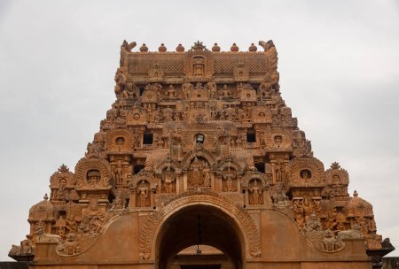 Foto de The Great Entrance of Brihadeeswara Temple, Thanjavur India. Thanjavur Big Temple. - Imagen libre de derechos