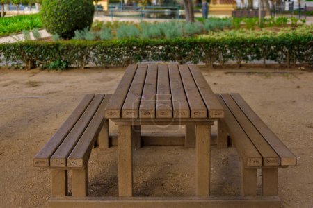 Photo for Bench in the garden - Royalty Free Image