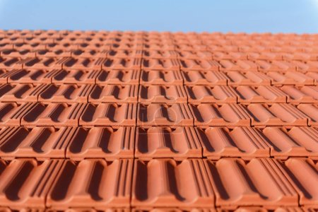 Photo for Red roof tiles in the house - Royalty Free Image
