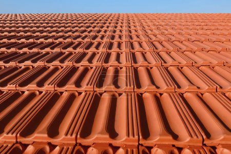 Photo for Roof tile roof tiles background - Royalty Free Image