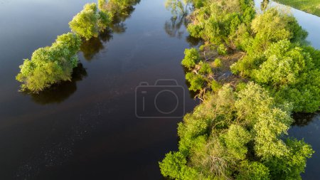 Photo for The River Overflowed from the Bank. Nevezis, Kedainiai District - Royalty Free Image