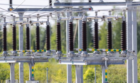 High Voltage Transmission Substation Components: Insulators and Electrical Equipment for Efficient Power Distribution