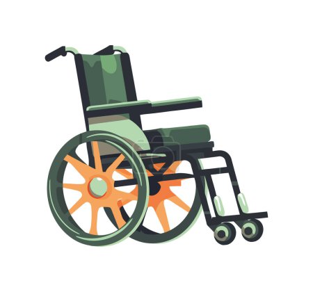 Illustration for Wheelchair icon mobility support icon isolated - Royalty Free Image