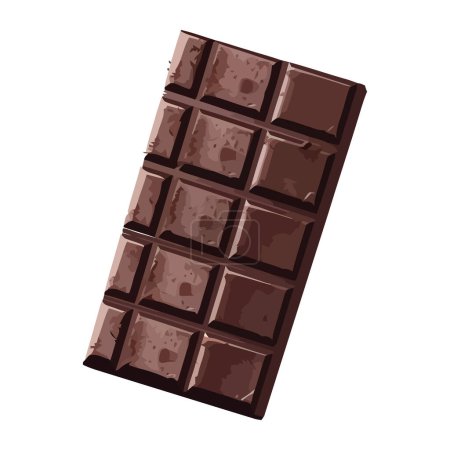 Téléchargez les illustrations : Barre de chocolat icône de conception de bonbons isolé - en licence libre de droit