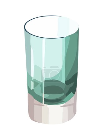 Téléchargez les illustrations : Un verre de vin de cristal, célébration et icône de fraîcheur isolé - en licence libre de droit